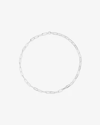46cm (18.1”) 5.5mm-6mm Width Paperclip Chain in Sterling Silver