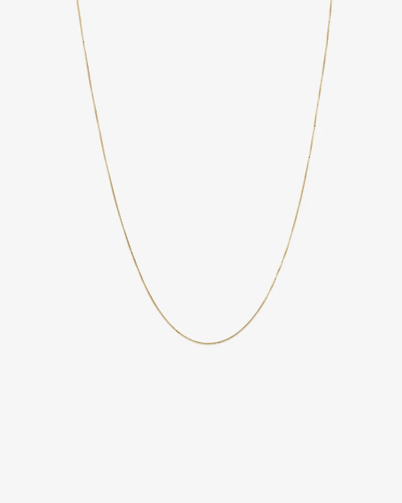 45cm (18") Box Chain in 10kt Rose Gold