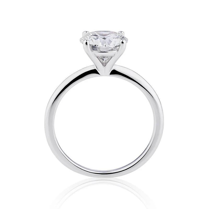 2 Carat Laboratory-Grown Diamond Ring in 14kt White Gold