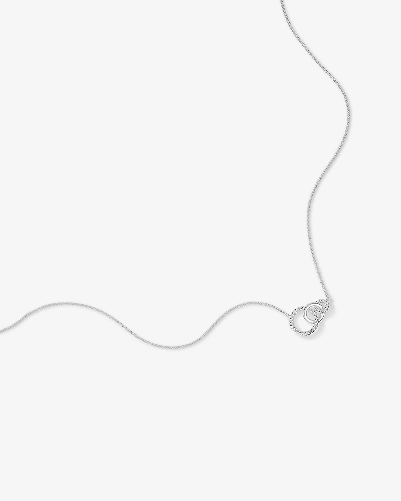 45cm (18") Triple Pendant Necklace in Sterling Silver