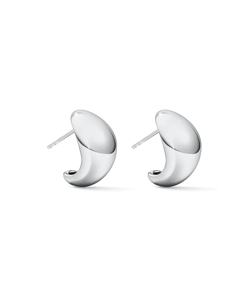 Polished Bold Dome Stud Earrings in Sterling Silver