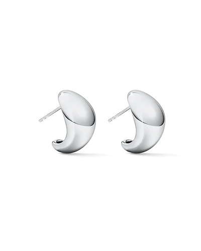 Polished Bold Dome Stud Earrings in Sterling Silver