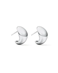 Polished Bold Dome Stud Earrings in Sterling Silver