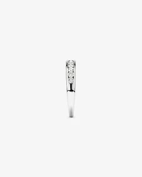 Bague de mariage en or blanc 14 carats avec diamants d'un total de 0,50 carat, sertis en canal, modèle Evermore.