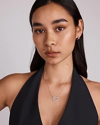 Collier pendentif en zircone cubique en argent sterling