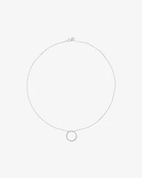 Collier de cercle de diamants TW de 0,40 carat en or blanc 10 carats