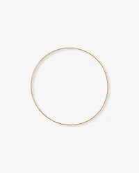 65mm (2.5") 3.5mm–4mm Round Bangle in 10kt Yellow Gold