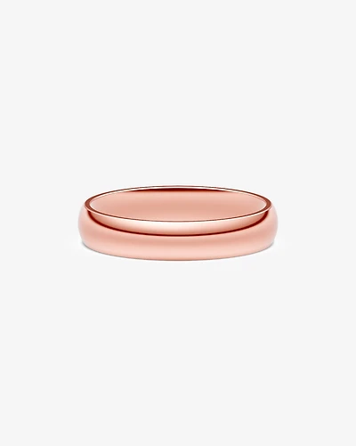 5mm High Domed Wedding Band 10kt Yellow Gold