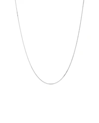 55cm (22") 1-1.5mm Width Fine Curb Chain Necklace in Sterling Silver