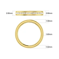 Wedding Band with 0.34 Carat TW of Diamonds in 14kt Yellow Gold