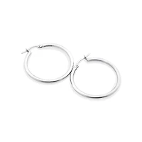 25mm Hoop Earrings in 10kt Rose Gold