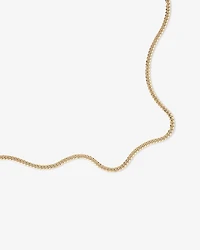 45cm (18”) 4.5mm Width Semi Solid Miami Curb Chain in 10kt Yellow Gold
