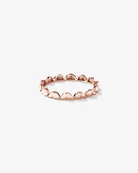 Bague Courbée Signature Connect en Or Rose 10 kt