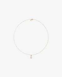 1.00 Carat TW Oval Cut Laboratory-Grown Diamond Solitaire Pendant  in 10kt Yellow Gold