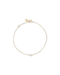 Bracelet with .08 Carat TW Diamond Birthstone in 10kt Yellow Gold