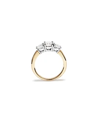 2.00 Carat TW 3 Stone Signature 101 Diamond Ring in 14kt Yellow & White Gold