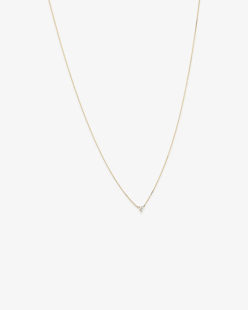 Necklace With 0.08 Carat TW Diamonds in 10kt Yellow Gold