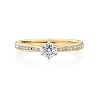 Ring with 0.48 Carat TW of Diamonds in 14kt Yellow & White Gold