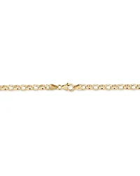 55cm (22") Solid Oval Belcher Chain 10kt Yellow Gold