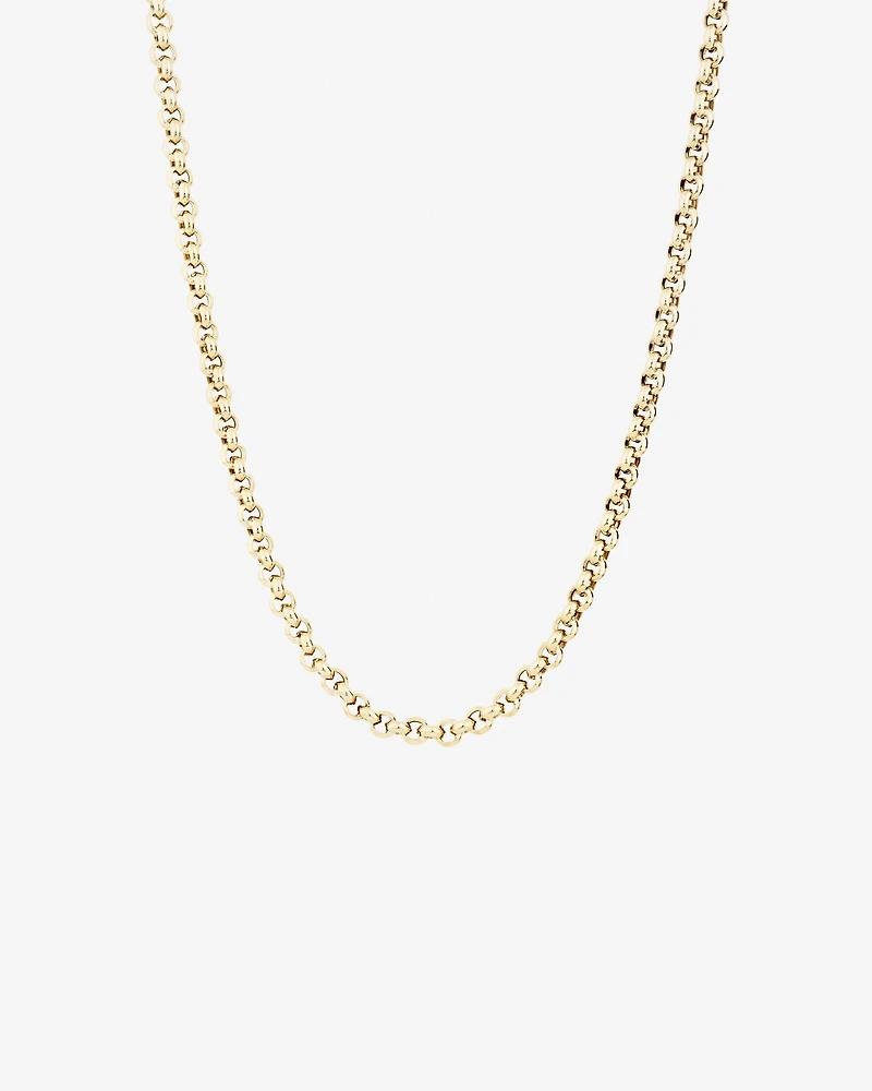 45cm (18") 5mm-5.5mm Width Hollow Belcher Chain in 10kt Yellow Gold