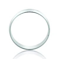 5mm Lite Half Round Wedding Band 10kt White Gold