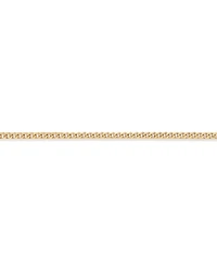 55cm (22") 8mm Width Solid Concave Bevelled Curb Chain in 10kt Yellow Gold