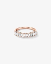 1.17 Carat TW Emerald Cut Laboratory-Grown Diamond Wedding Band in 14kt White Gold