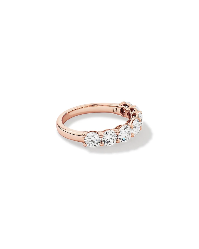 2.00 Carat TW Round Brilliant Laboratory-Grown Diamond Wedding Ring in 14kt White Gold