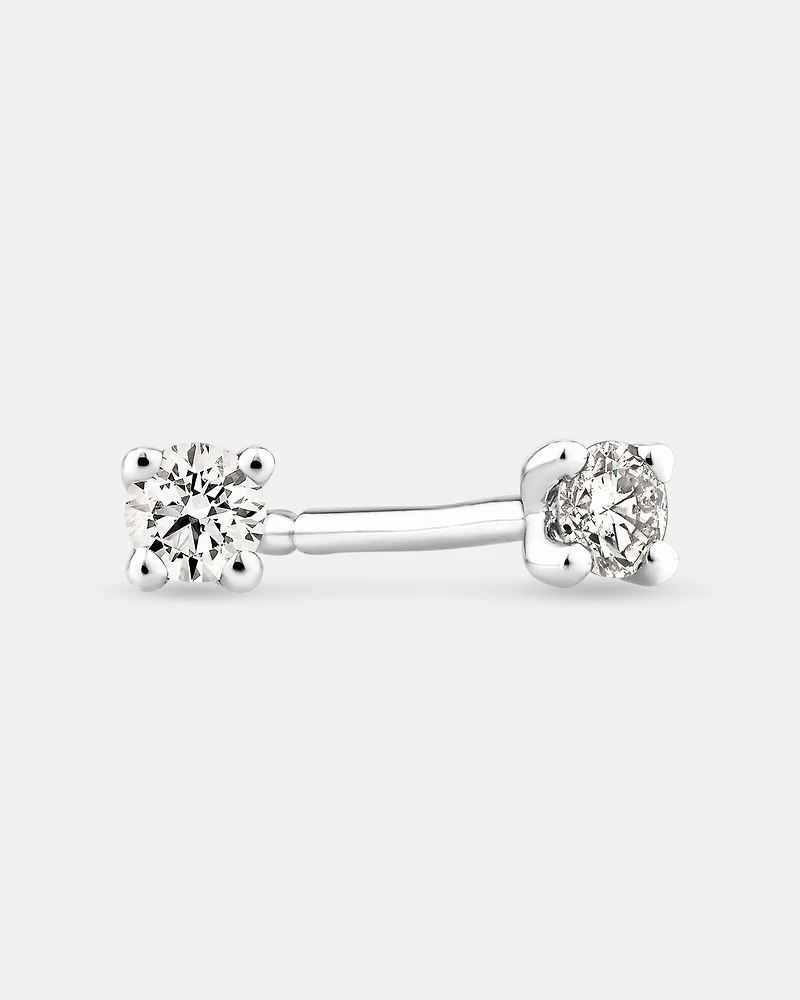 Solitaire Stud Earrings with 0.10 Carat TW of Diamonds in 10kt Yellow Gold