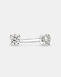 Solitaire Stud Earrings with 0.10 Carat TW of Diamonds in 10kt Yellow Gold