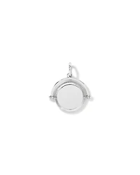 Pendentif cercle tournant gravable en argent sterling