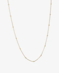 45cm (18") 2mm-2.5mm Width Adjustable Bead Necklace in 10kt Yellow Gold
