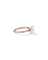 1.25 Carat TW Radiant Laboratory-Grown Diamond Solitaire Engagement Ring in 14kt White Gold