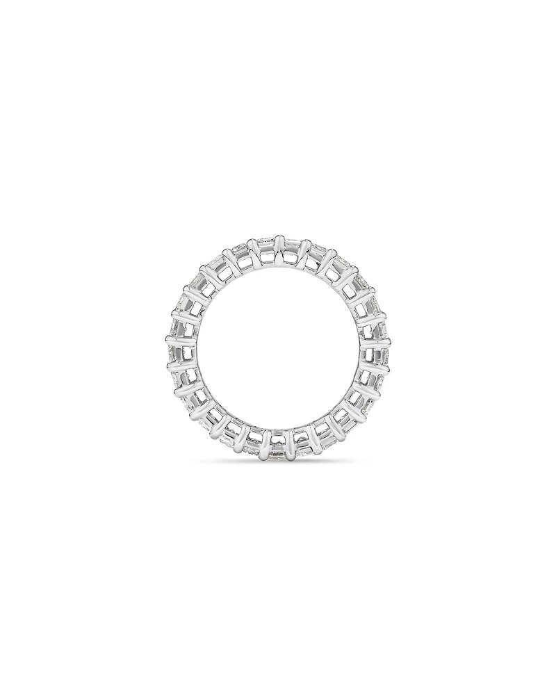 3.50 Carat TW Emerald Cut Laboratory-Grown Diamond Eternity Ring in 14kt White Gold