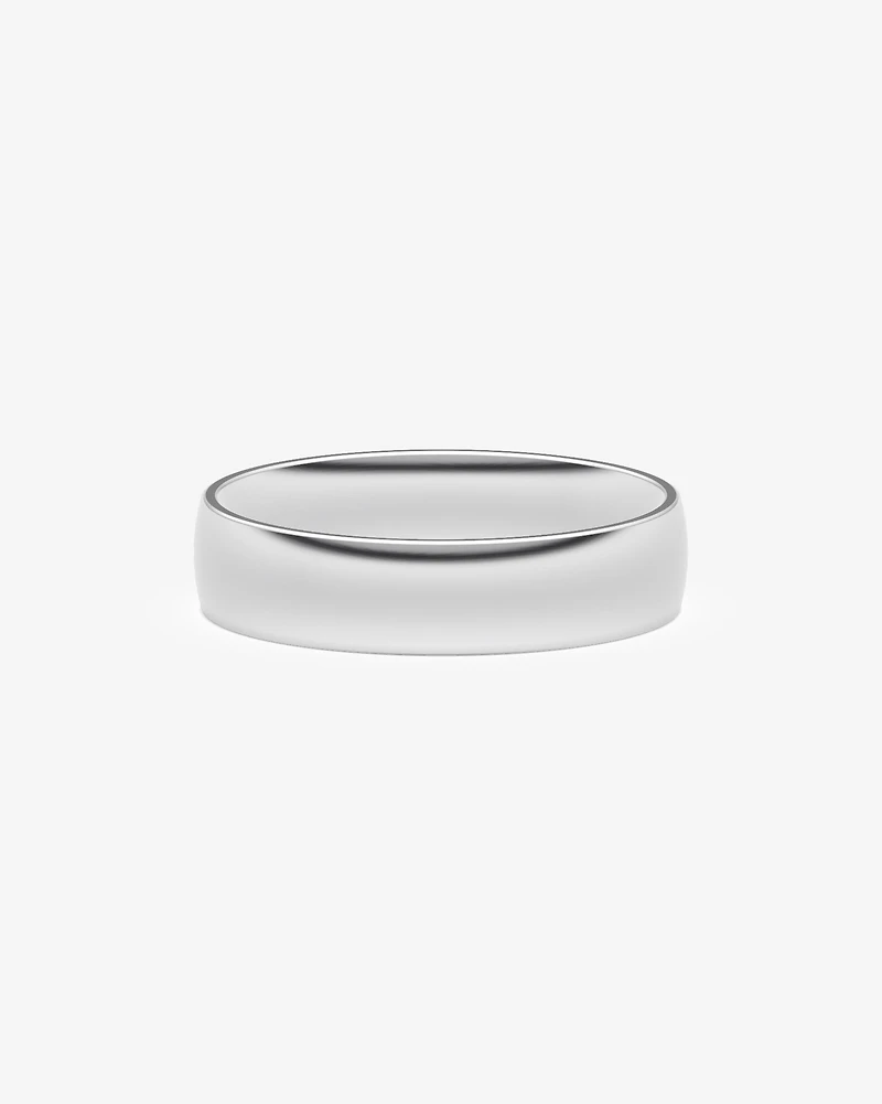 6mm Half Round Polished Wedding Band 10kt Yellow Gold