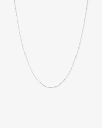 45cm (18") 1mm-1.5mm Width Hollow Singapore Chain in 10kt Yellow Gold