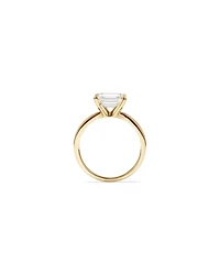 2.00 Carat TW East West Emerald Cut Lab-Grown Diamond Solitaire Engagement Ring in 14kt Yellow Gold