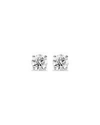 Boucles d’oreilles solitaires en diamant cultivées en laboratoire TW de 1,50 carat en or blanc 14 carats