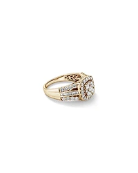 Bague de fiançailles avec 1,50 carat de diamants en or blanc 14kt.