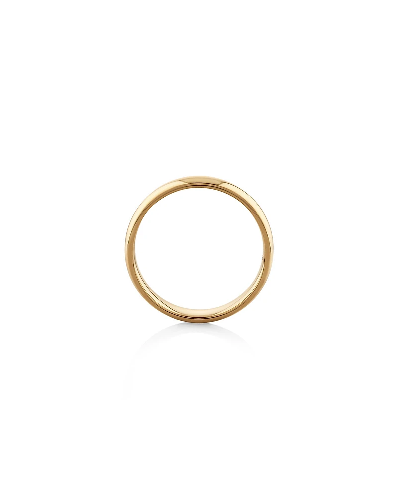 5mm High Domed Wedding Band in 10kt Rose Gold