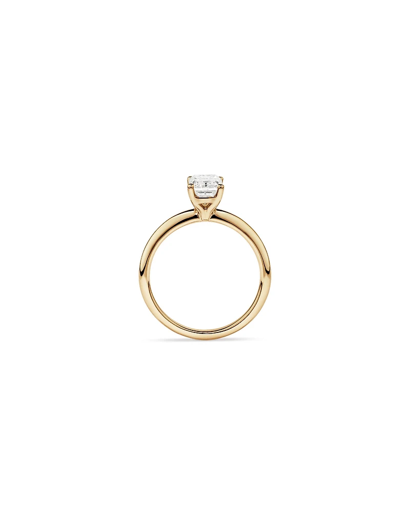 1.25 Carat TW Emerald Cut Laboratory-Grown Diamond Solitaire Engagement Ring In 14kt White Gold