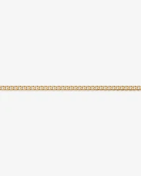 21cm (8.5") 3.75mm Flat Beveled Curb Bracelet in 10kt Yellow Gold