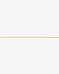 55cm (22") 3.75mm Width Solid Flat Bevelled Curb Chain in 10kt Yellow Gold
