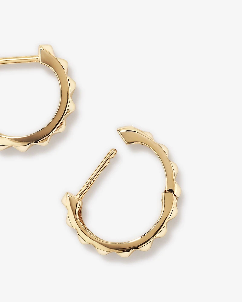 Créoles Huggie Signature Connect en Or Rose 10 kt