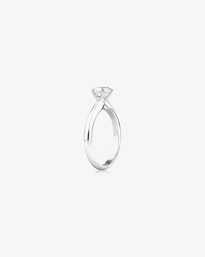 Certified Solitaire Engagement Ring with A 1 Carat TW Diamond in 14kt White Gold