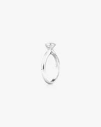 Certified Solitaire Engagement Ring with A 1 Carat TW Diamond in 14kt White Gold