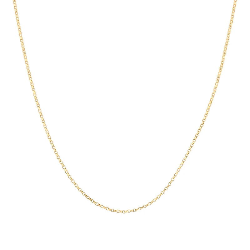 45cm (18") Solid Belcher Chain in 10kt White Gold