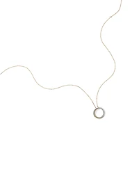 Collier pendentif croisé TW avec diamants TW de 0,11 carat en argent sterling et or jaune 10 carats