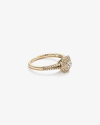 0.30 Carat TW Cushion Cluster Halo Diamond Ring in 10kt White Gold