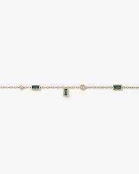 Serendipity Bracelet with London Blue Topaz in 10kt Yellow Gold